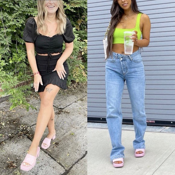 White Jelly Block Heels - Picture 9 of 13